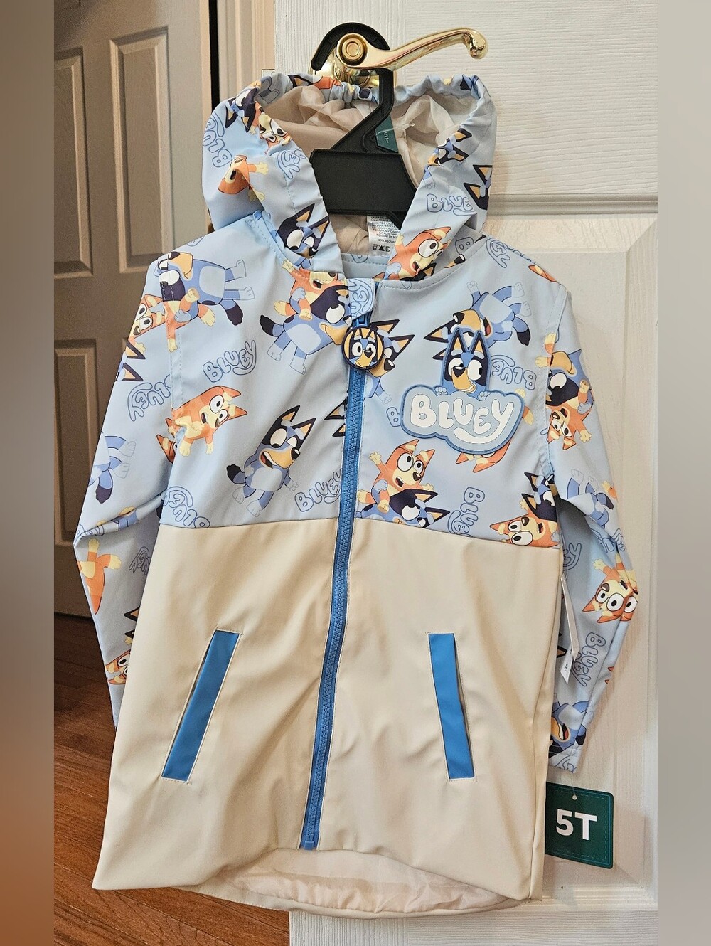 Kids' Light Blue Hooded Jacket - 5T